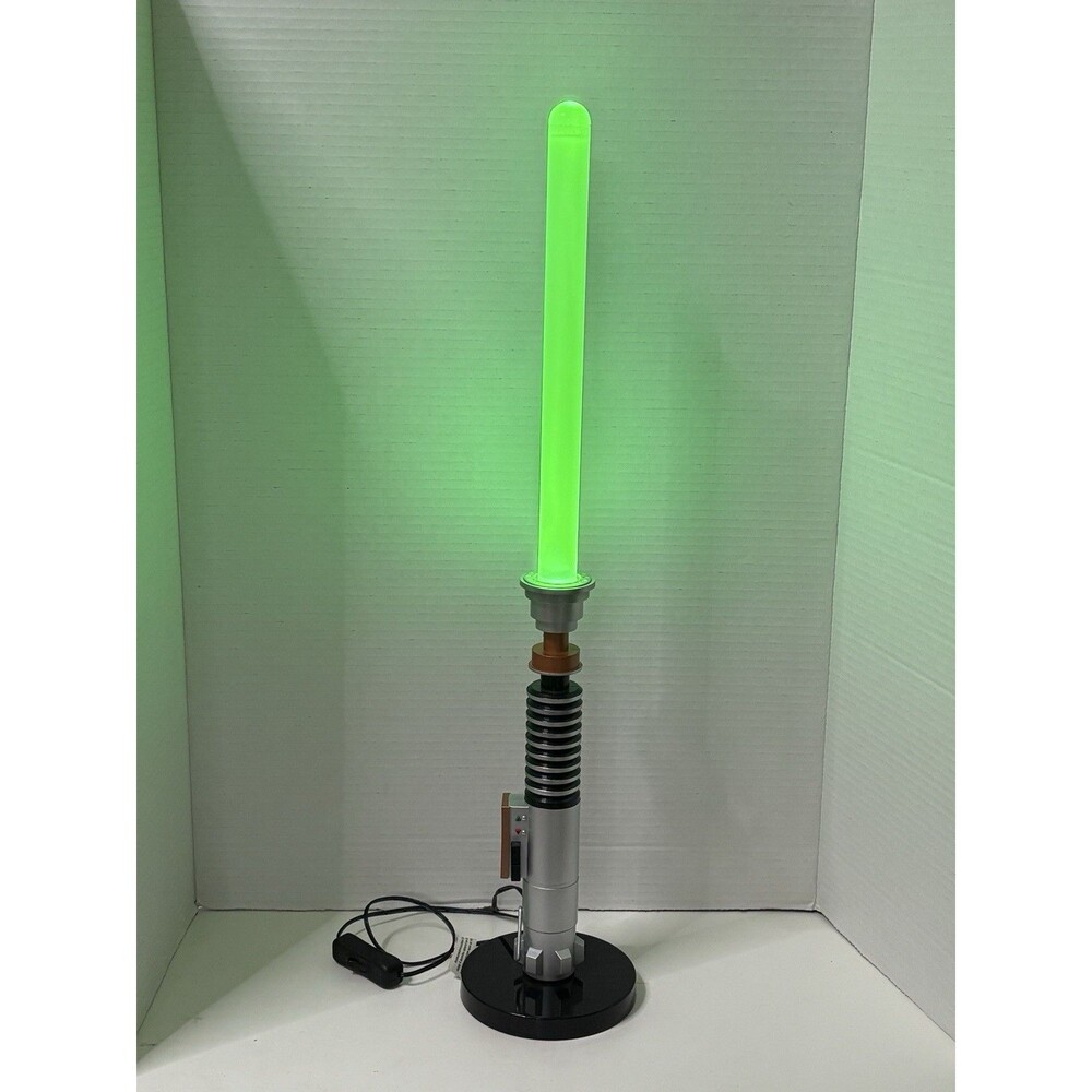 Star Wars Luke Skywalker Green Lightsaber 23.5” Lamp Night Light Bedroom Decor